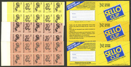 CHILE: Sc.780/783, 1988 Folk Art Of Easter Island, 3 Different Booklets, Very Fine Quality! - Chile