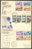 SPANISH COLONIES: 3 FDC Covers Of 1949/50, Very Thematic! - Unclassified