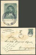 ECUADOR: 8/OC/1895 Manta - Guayaquil, Cover Franked With 5c. (Sc.49), Cancel With ERROR IN THE DATE: 1890 Instead Of 189 - Ecuador