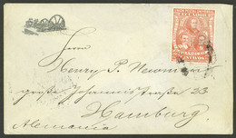 ECUADOR: Cover Franked With 20c. (Sc.67) Sent To Germany, On Back It Bears Transit Mark Of London (4/MAR/1897)  And Hamb - Ecuador