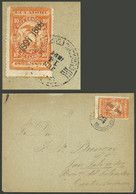 ECUADOR: POSTAL USE OF REVENUE STAMP: Cover Sent From Guayaquil To Salvador On 14/JUN/1897, Franked With A Revenue Stamp - Ecuador