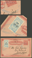 ECUADOR: MIXED POSTAGE And CORRECTED DATE ERROR: 2c. Postal Card + Revenue Stamp Of 1c. Sent From Guayaquil To Belgium O - Ecuador