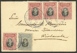 ECUADOR: TWIN VALUES: Cover From Guayaquil To Riobamba On 11/SE/1901, Franked With 1c. Stamp Of The 1899 Issue (Sc.137,  - Ecuador
