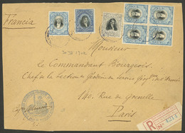 ECUADOR: LARGE POSTAGE: Front Of Registered Cover Posted On 30/JUN/1902 By The "chief Of The French Geodesic Mission To  - Ecuador