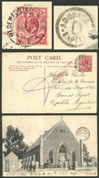 ORANGE RIVER COLONY: RARE ARGENTINE POSTAL MARK: Postcard With View Of "Baptist Church" Franked With 1p., Sent From Bloe - Orange Free State (1868-1909)