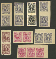 PARAGUAY: Lot Of Essays Printed In 1921, Presidents, Adopted But Never Issued Due To The Revolution, In Total 17 Stamps  - Paraguay