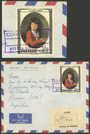 PARAGUAY: UNUSUAL POSTMARK: Express Cover Sent To Argentina Franked With 18.15G., With Violet Cancel "CORREOS SUC N°3 -  - Paraguay