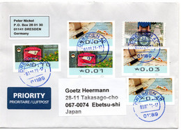 58828 - Bund - 2021 - 145c Schwetzingen MiF A LpBf DRESDEN -> Japan - Covers & Documents