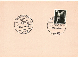 58833 - Bund - 1980 - 5Pfg I&T A Kte M SoStpl SALZBERGEN - 800 JAHRE - Buste