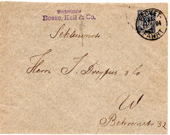 58839 - Deutsches Reich / Privatpost Berlin - 1894 - 3Pfg GAUmschlag PACKETFAHRT - Private & Lokale Post