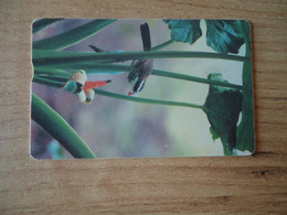TAIWAN  USED CARDS  FLOWERS   AND BIRD BIRDS - Fiori
