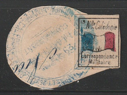 Nouvelle Calédonie - Franchise Militaire - N°2 Obl (1893) Sur Fragment - Used Stamps