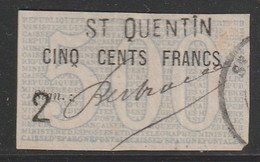 France - FISCAUX - Caisse Nationale D'Epargne Postale - N°14 Obl (1883) 500fr Bleu - Revenue Stamps