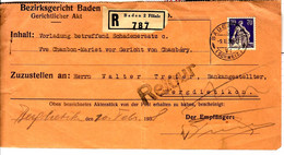 61302 - BEZIRKSGERICHT BADEN - Covers & Documents