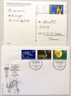 LIECHTENSTEIN 2 ENVELOPPES - Lotes/Colecciones