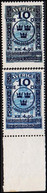 1916. SVERIGE. Landstorm. 10 Öre+4.90 Kr. On 5 Kr. Blue Stockholm Post Office. Only 24.450 Iss... (Michel 96) - JF520543 - Nuevos