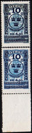 1916. SVERIGE. Landstorm. 10 Öre+4.90 Kr. On 5 Kr. Blue Stockholm Post Office. Only 24.450 Iss... (Michel 96) - JF520543 - Neufs