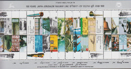 1992. ISRAEL. 100 YEARS JAFFA-JERUSALEM RAILWAY LINE Block. Never Hinged.  (Michel BLOCK 46) - JF520570 - Autres & Non Classés