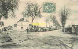 86 Lencloître, Avenue De La Gare Et Route De Richelieu, Affranchie 1905 - Lencloitre