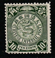 CHINE - N°66 Nsg (1902-09) Dragon : 10c Vert - Unused Stamps
