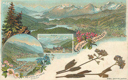 GRUSS AUS DEM ENGADIN - Carte 1900 Illustrée. - GR Grisons