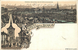 GRUSS AUS BERN - Carte 1900 Illustrée. - BE Berne