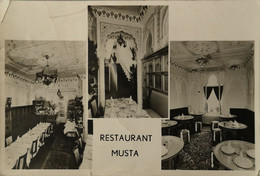 Bruxelles // Restaurant Musta - Interieur - Quai Aux Bois A Bruler 3 // 19?? - Bar, Alberghi, Ristoranti