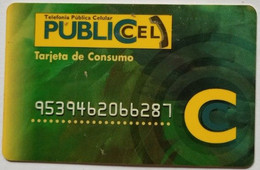 Ecuador S/.5,000 PubliCel Tarjeta De Consumo ( Embossed, Plastic ) - Ecuador