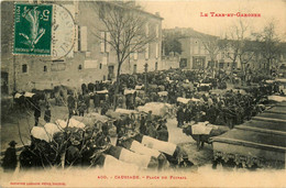 Caussade * La Place Du Foirail * Marché Aux Boeufs Bovins * Foire Marchands - Caussade