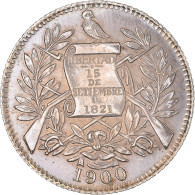 Monnaie, Guatemala, 1/2 Real, Medio, 1900, NEUF, Cupro-nickel, KM:176 - Guatemala
