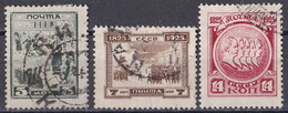 Sowjetunion UdSSR CCCP 1925 - Mi.Nr. 305 - 307 A - Gestempelt Used - Gebruikt
