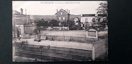 78 , Verneuil , La Place De La Gare - Verneuil Sur Seine