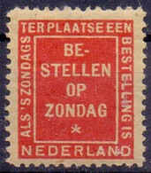 NETHERLANDS - ZONDAG  - **MNH - Steuermarken