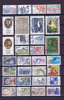 Frankreich, France (#4) 1970s-1980s, 2 Scans: 62 Diff. Used, Oblitéré, Versch. Gestempelt - Lots & Kiloware (mixtures) - Max. 999 Stamps