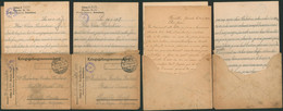 Camp De Soltau - Lot De 2 Lettres + Contenu Expédié De Soltau (1917)  + Petite Censure Ronde > Flémalle Haute - Prigionieri