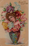 Belle Illustrée : Femme-fleur Dans Un Vase De Pois De Senteur - Women
