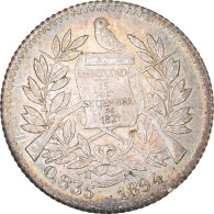 Monnaie, Guatemala, 1/2 Real, Medio, 1894, SPL, Argent, KM:165 - Guatemala