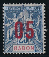 Gabon N°69A - Variété Chiffres Espacés - Neuf * Avec Charnière - TB - Unused Stamps
