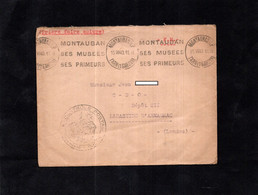 LSC 1940en FM  De MONTAUBAN Pour LABASTIDE D'ARMAGNAC - Cachet CONTROLE POSTALE - Cachet Et Flamme MONTAUBAN - WW II