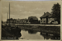 Almelo (Ov.) Sluiskade (schip) 1935 - Almelo