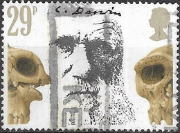 GREAT BRITAIN 1982 Death Centenary Of Charles Darwin - 29p. - Darwin And Prehistoric Skulls FU - Gebruikt