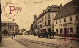 FELDPOST Riesa An Der Elbe Hauptstraße Mit Geschäften MIT ALBERTPLATZ  ALLEMAGNE GERMANY DEUTSCHLAND - Riesa