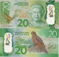 New Zealand 20 Dollars 2016. UNC Polymer - Nueva Zelandía