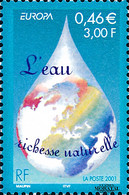 2001 Francia Yv 3388 Europa El Agua, Riqueza Natural Flora **MNH Perfecto Estado, Nuevo Sin Charnela  (Yvert&Tellier) - Nuevos