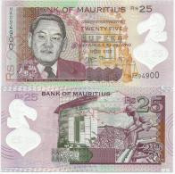 Mauritius 25 Rupees 2013. UNC Polymer - Mauritius