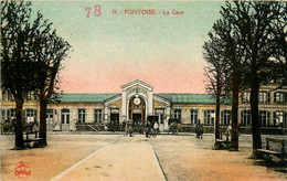 Pontoise * Parvis De La Gare * Ligne Chemin De Fer - Pontoise