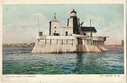 Canada -    Saint John   - Beacon  Light In  Harbor - St. John