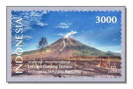 Indonesia 2022 Semeru Volcano Vulkan Volcane Berge Volcanoes MNH ** - Indonesia