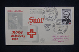 SARRE - Enveloppe FDC En 1953 - Croix Rouge - Henri Dunant - L 122054 - FDC