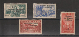 Maroc 1942 Série Enfants De France 200-203, 4 Val * Charnière MH - Unused Stamps